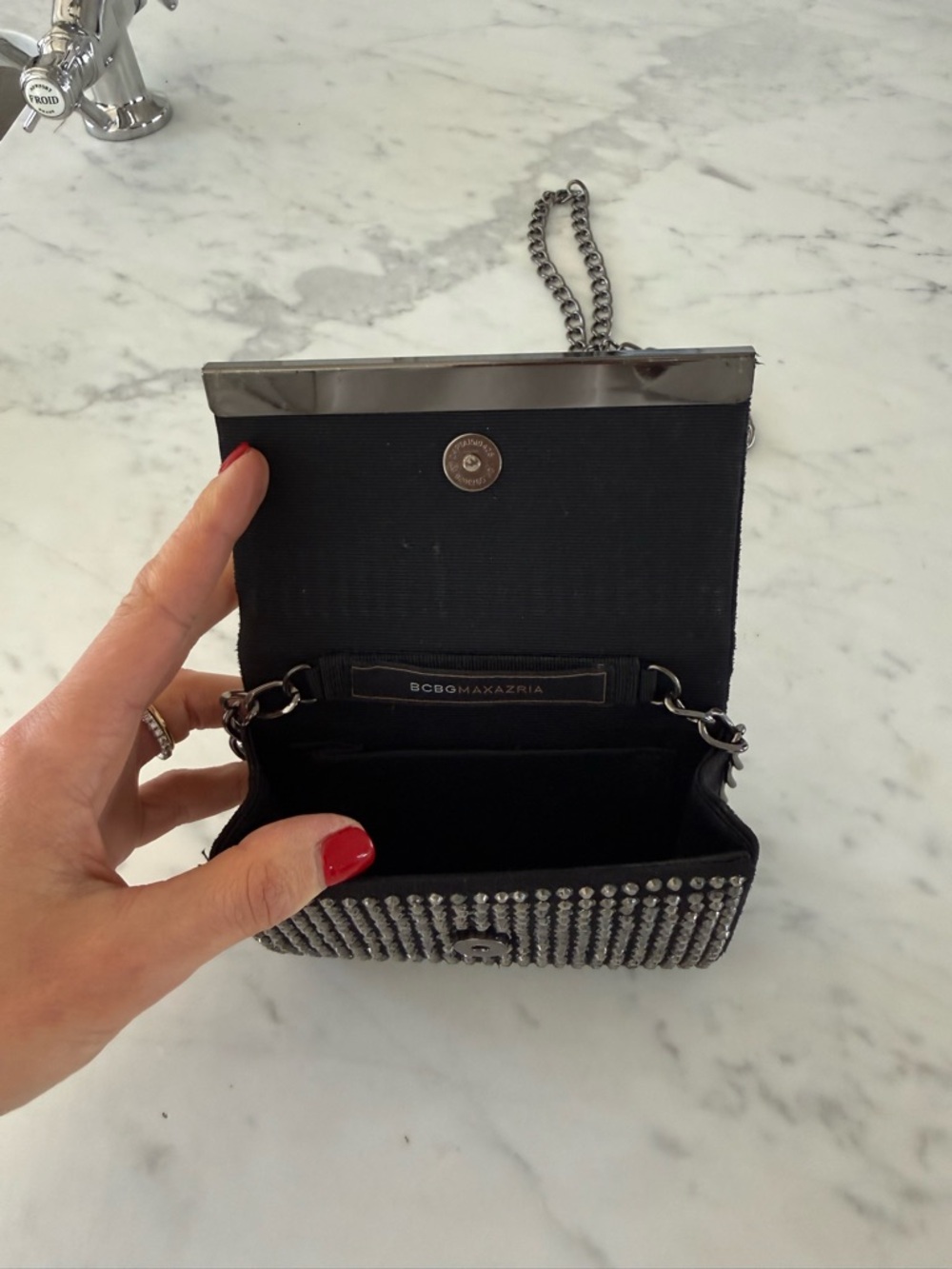 BCBG Max Azria Studded Mini Chain Bag - Picture 4 of 11